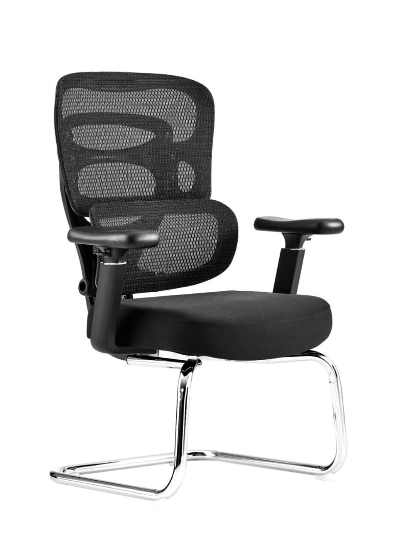 High Back Ergonomic Mesh Office Chair with Adjustable Headrest, Lumbar Support and 5D Armrests – Professional Black Executive Seating